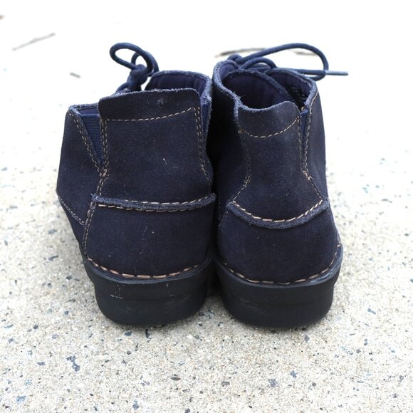 Clarks Bendables Suede Lace Up Moc Toe Comfort Boots 7.5 - Picture 5 of 9